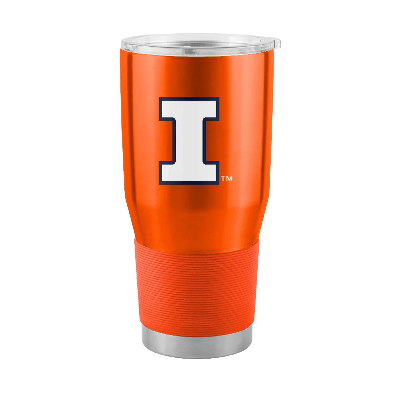 Custom Team Mugs For Fundraising Events-Illinois 30oz Gameday Stainless Steel Tumbler