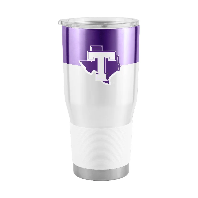 Team Mugs With Player Names-Tarleton State 30oz Colorblock Stainless Steel Tumbler