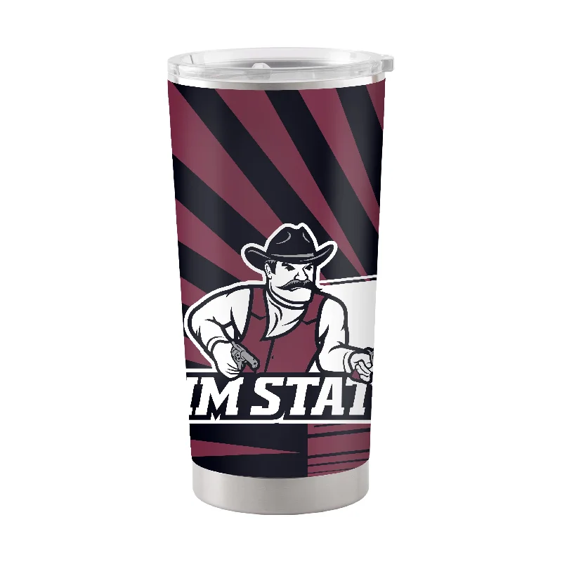 Team Mugs With Custom Text & Logos-New Mexico State 20oz Mascot Stainless Tumbler