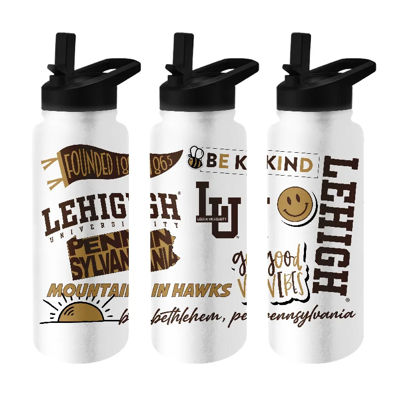 Custom Team Mugs For Team Anniversary-Lehigh 34oz Native Quencher Bottle