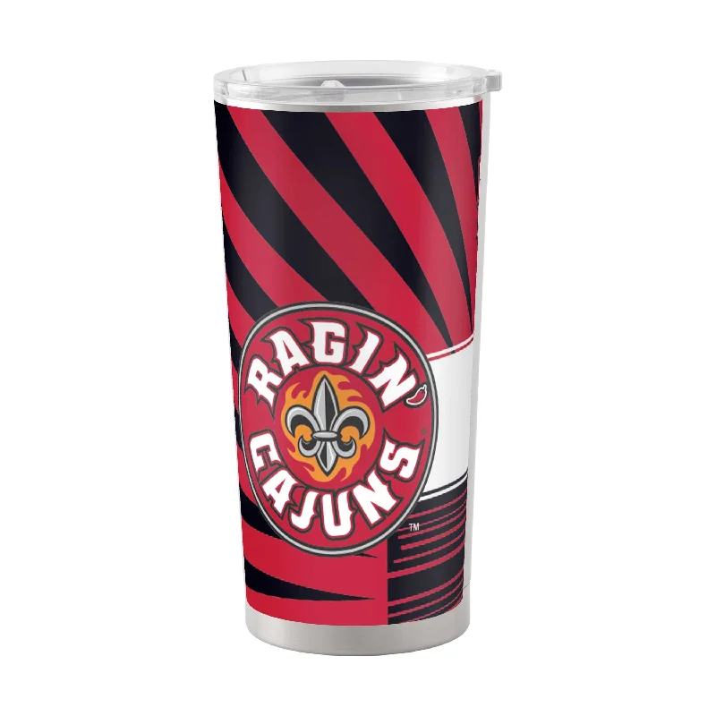 Custom Team Mugs For Match Day-Louisiana Lafayette 20oz Mascot Stainless Tumbler