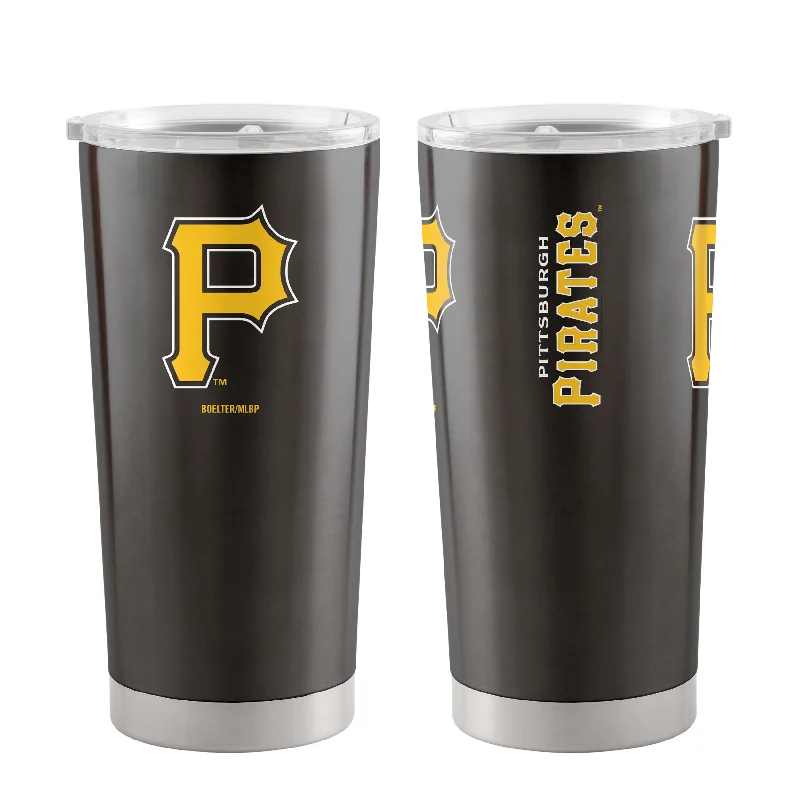 Custom Team Mugs For Sports Enthusiasts-Pittsburgh Pirates 20oz Gameday Stainless Tumbler