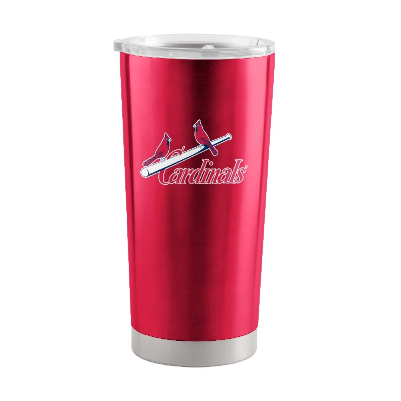 Personalized Team Mugs For Special Team Projects-St Louis Cardinals 20oz Retro Stainless Steel Tumbler