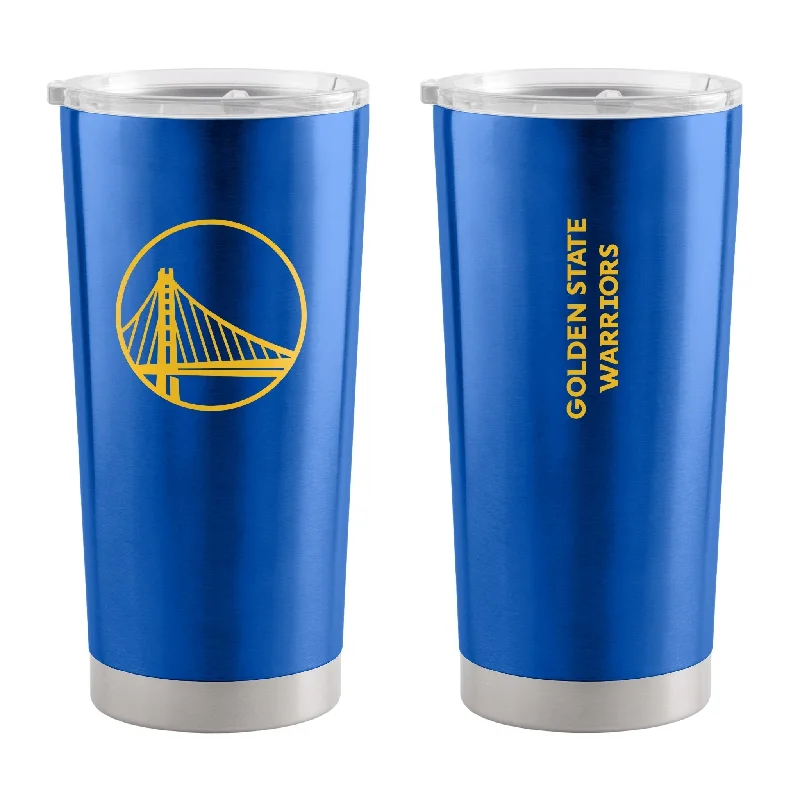 Personalized Team Mugs With Unique Logos-Golden State Warriors 20oz Gameday Stainless Steel Tumbler