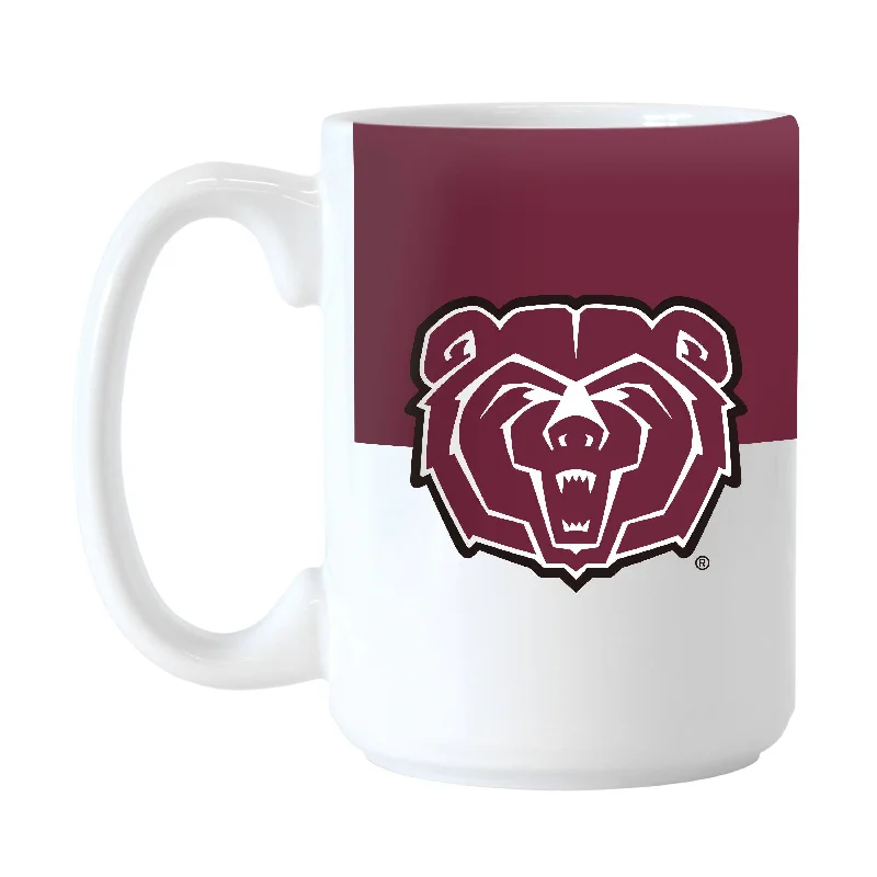 Team Mugs For Corporate Gifts-Missouri State 15oz Colorblock Sublimated Mug