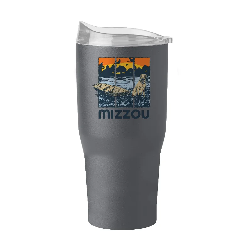 Custom Team Mugs For School Fundraisers-Missouri Lake Vibes 30oz Charcoal Powder Coat Tumbler