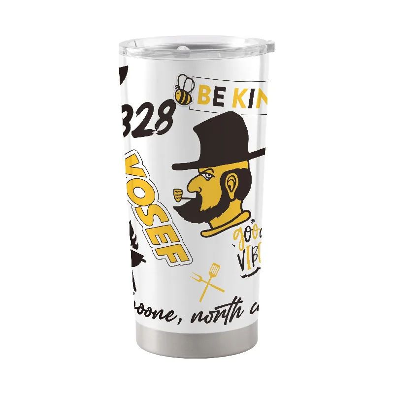 Personalized Team Mugs With Fan Customization-Appalachian State 20oz Native Stainless Tumbler