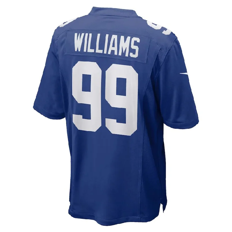 Custom Rugby Jerseys For Professional Leagues-NY.Giants #99 Leonard Williams Royal Game Jersey Stitched American Football Jerseys