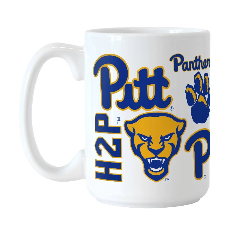 Custom Ceramic Team Mugs-Pittsburgh 15oz Spirit Sublimated Mug