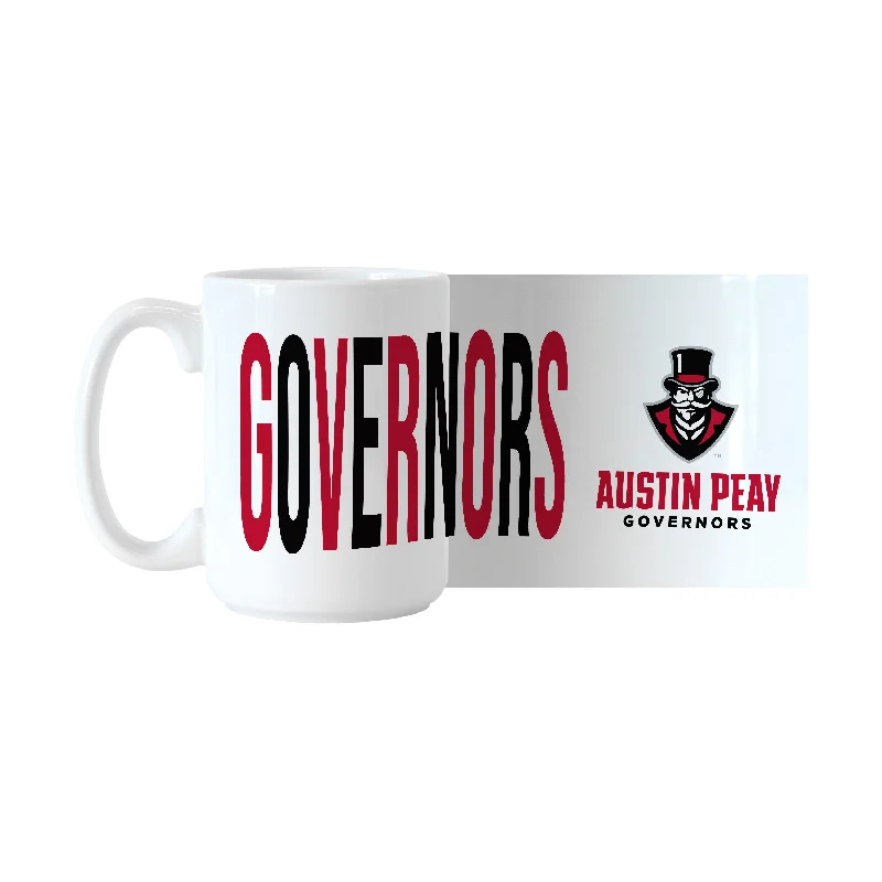 Team Mugs For Birthday & Anniversary Gifts-Austin Peay State 15oz Overtime Sublimated Mug