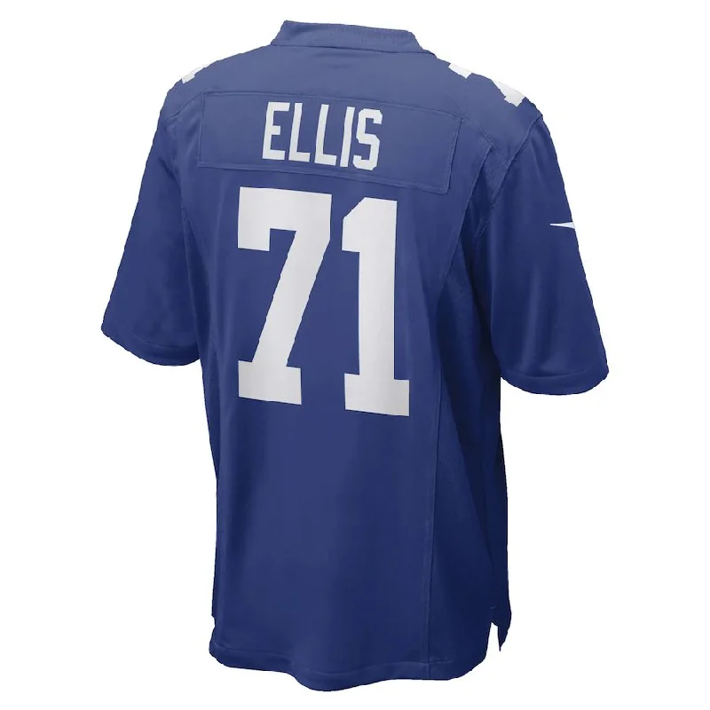 Rugby Jerseys For Custom Club Teams-NY.Giants #71 Justin Ellis Royal Game Player Jersey Stitched American Football Jerseys