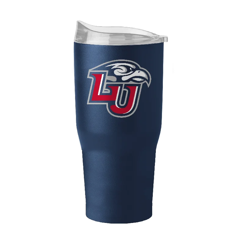 Custom Team Mugs For Sports Enthusiasts-Liberty University 30oz Flipside Powder Coat Tumbler