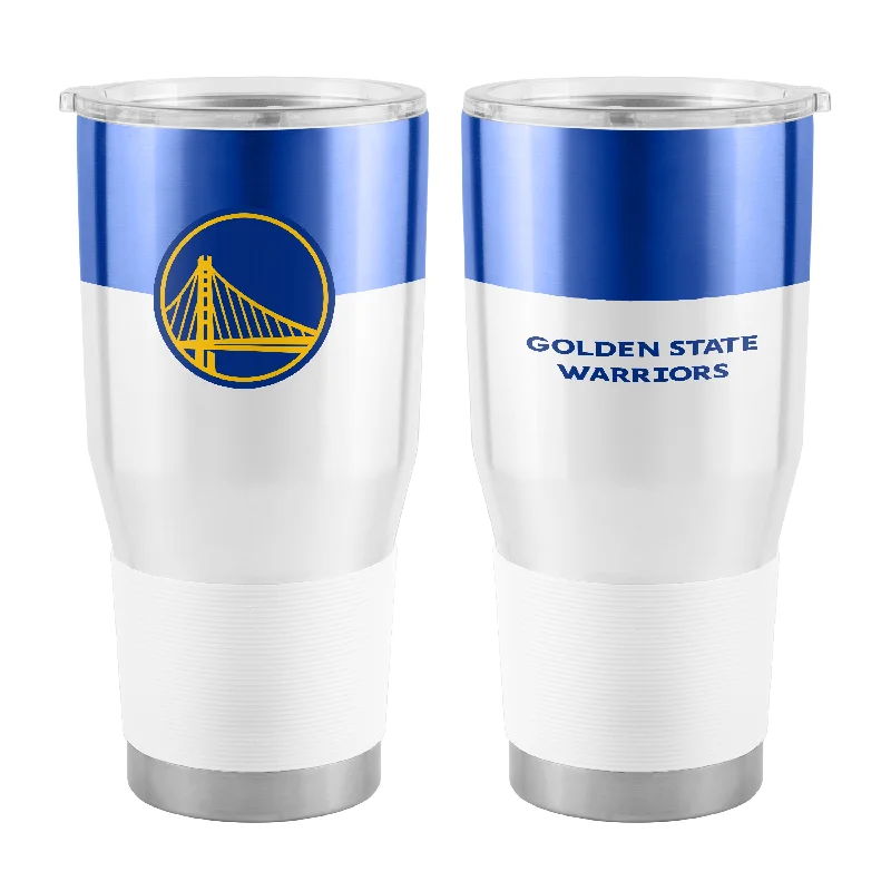 Personalized Team Mugs For Special Team Projects-Golden State Warriors Colorblock 30oz Stainless Tumbler