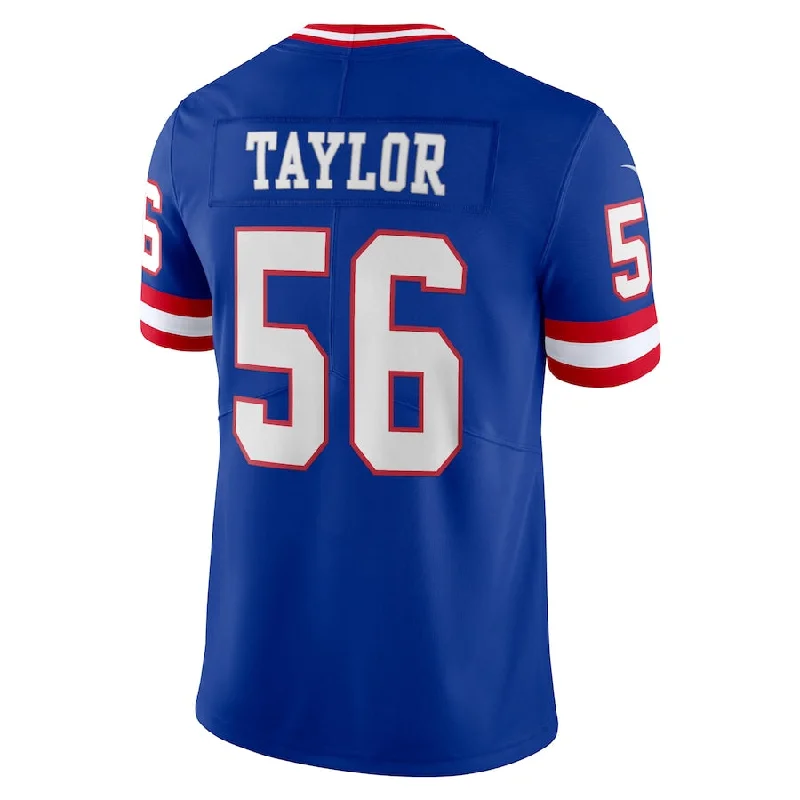 Rugby Jerseys With Custom Features For Sponsors-NY.Giants #56 Lawrence Taylor Royal Classic Vapor Limited Player Jersey Stitched American Football Jerseys