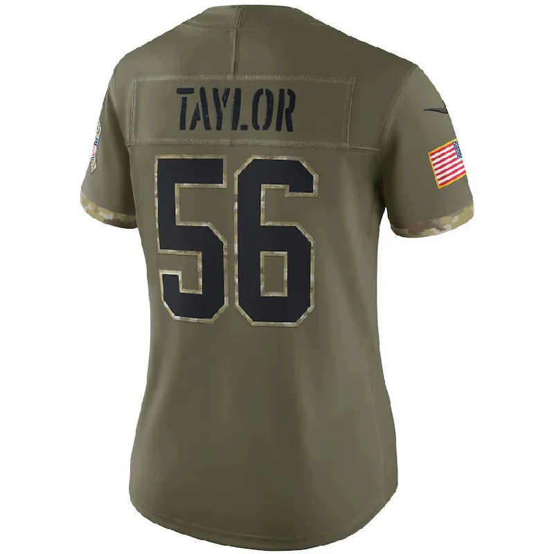 Custom Rugby Jerseys For Rec Leagues-NY.Giants #56 Lawrence Taylor Olive 2022 Salute To Service Retired Player Limited Jersey Stitched American Football Jerseys