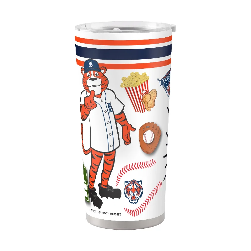 Team Mugs With Player Names-Detroit Tigers 20oz Native Stainless Steel Tumbler