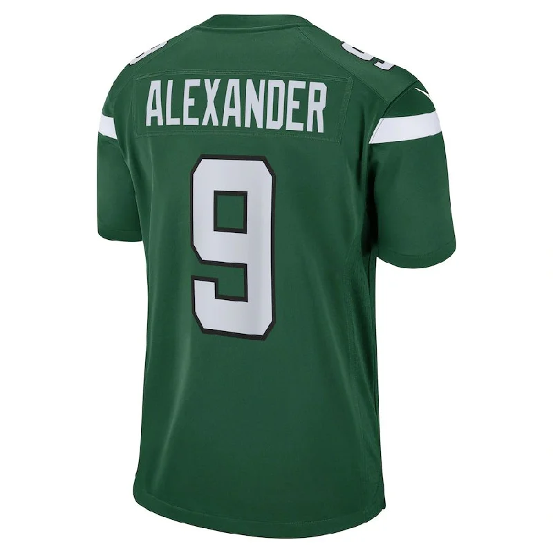 Rugby Jerseys For International Tournaments-NY.Jets #9 Kwon Alexander Gotham Green Game Player Jersey Stitched American Football Jerseys