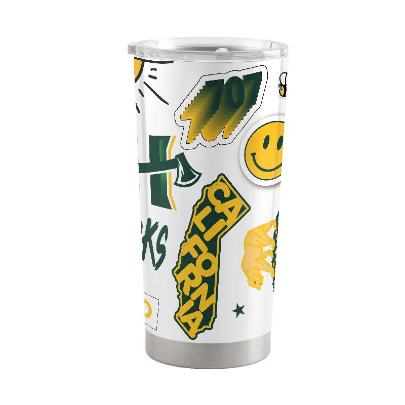 Custom Team Coffee Mugs-Humboldt State 20oz Native Stainless Tumbler