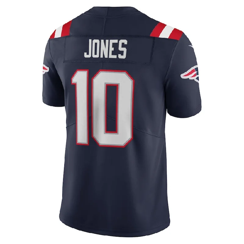 Rugby Jerseys With Player Stats-NE.Patriots #10 Mac Jones Navy Vapor Limited Jersey Stitched American Football Jerseys