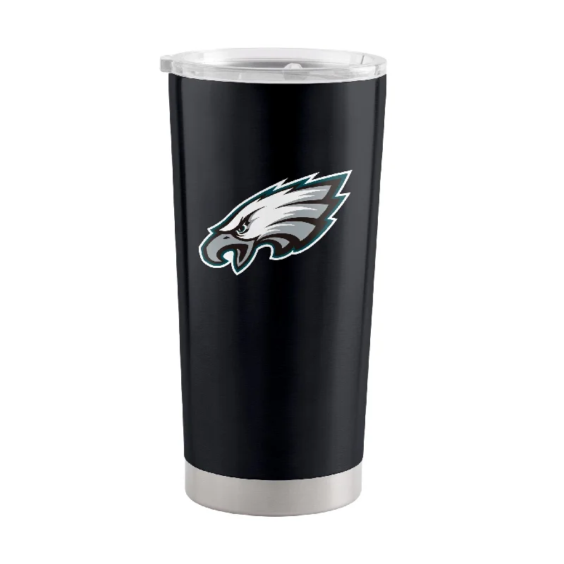 Personalized Team Mugs For Corporate Recognition-Philadelphia Eagles Black 20oz Gameday Stainless Tumbler