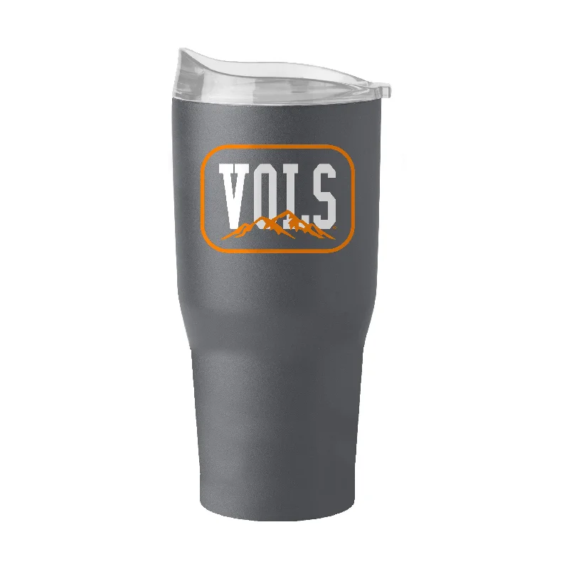 Custom Team Mugs For Club Members-Tennessee Smokey 30oz Flipside Powder Coat Tumbler