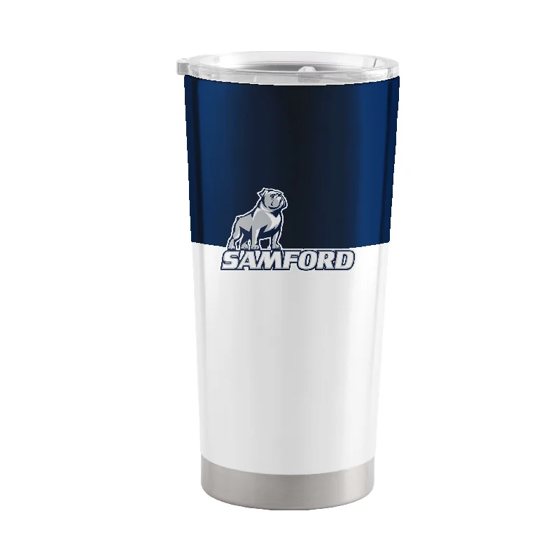 Personalized Team Mugs For Holiday Promotions-Samford 20oz Colorblock Stainless Tumbler