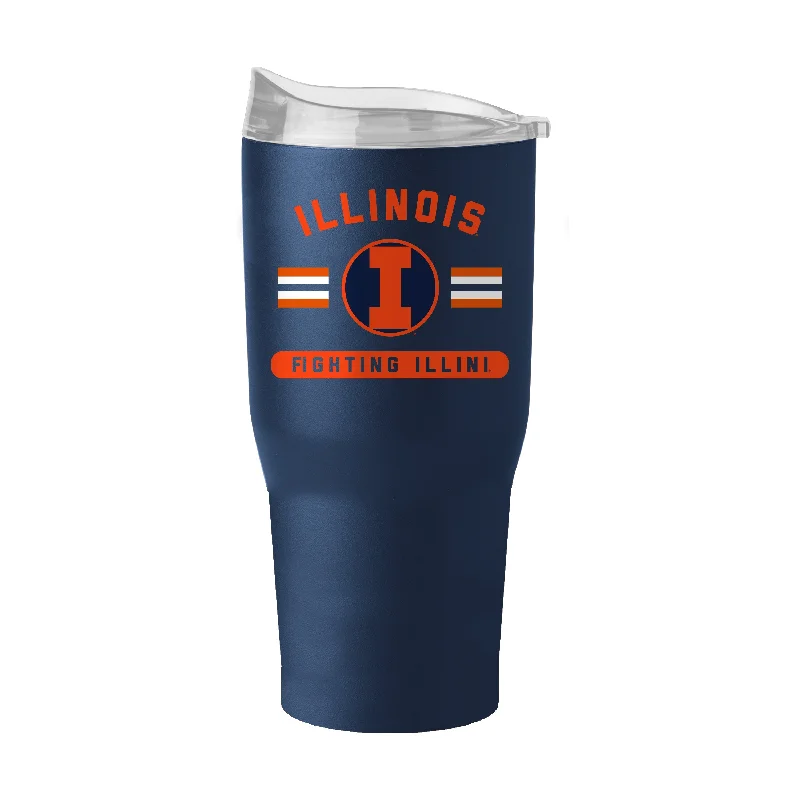 Custom Team Mugs With Inspirational Team Quotes-Illinois 30oz Powder Coat Tumbler