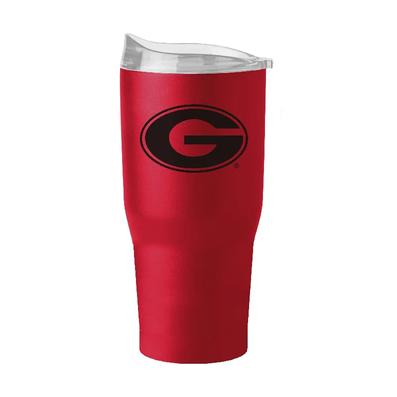 Personalized Team Mugs For Community Events-Georgia 1 Color 30oz Flipside Powder Coat Tumbler