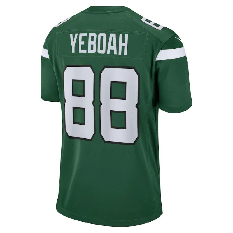 Custom Rugby Jerseys With Stripes-NY.Jets #88 Kenny Yeboah Gotham Green Game Player Jersey Stitched American Football Jerseys