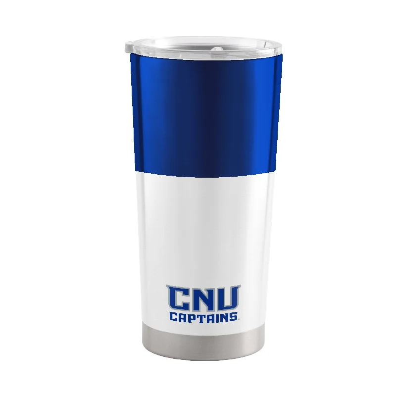 Custom Team Mugs For Memorial Events-Christopher Newport 20oz Colorblock Stainless Tumbler