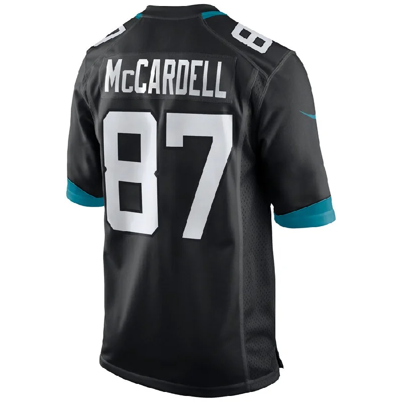 Personalized Rugby Jerseys For Players-J.Jaguars #87 Keenan McCardell Black Game Retired Player Jersey Stitched American Football Jerseys