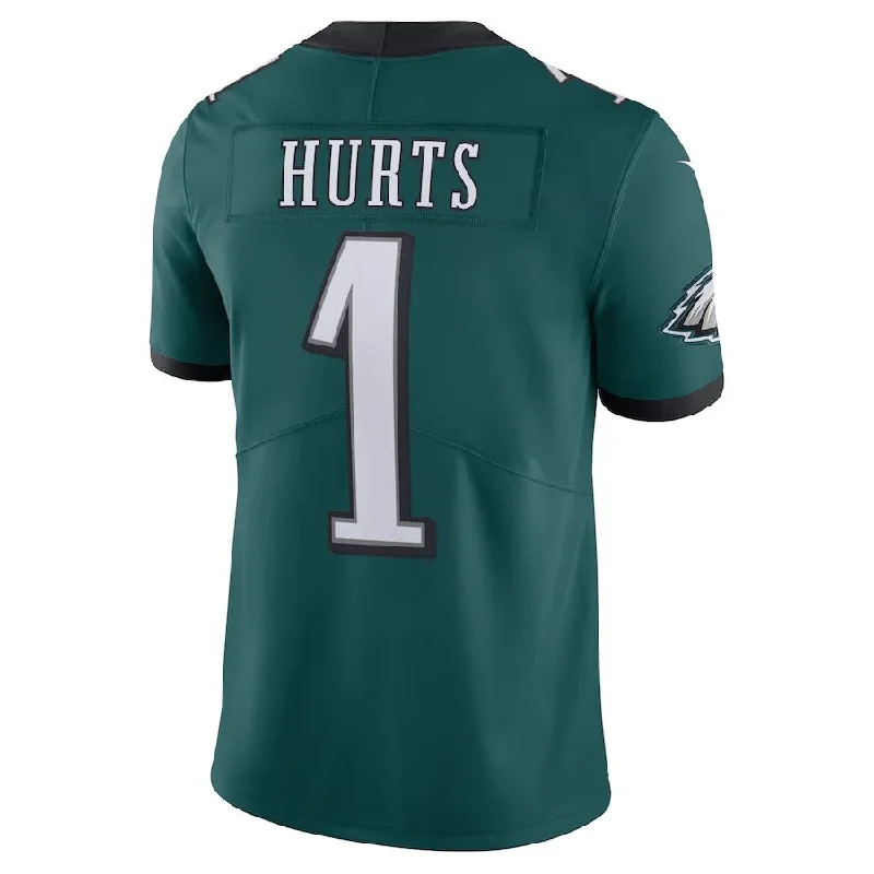 Rugby Jerseys For Social Events-P.Eagles #1 Jalen Hurts Midnight Green Vapor Limited Jersey Stitched American Football Jerseys