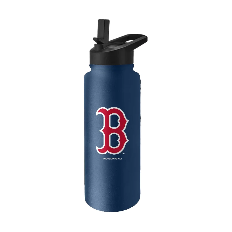 Custom Team Mugs For Group Giveaways-Boston Red Sox Logo Quencher Water Bottle