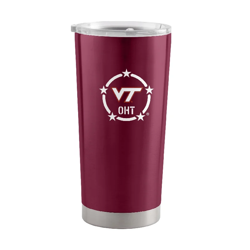 Personalized Team Mugs For Sports Leagues-Virginia Tech/OHT 20oz Logo Stainless Tumbler