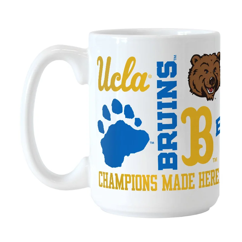 Personalized Team Mugs With Player Numbers-UCLA 15oz Spirit Sublimated Mug