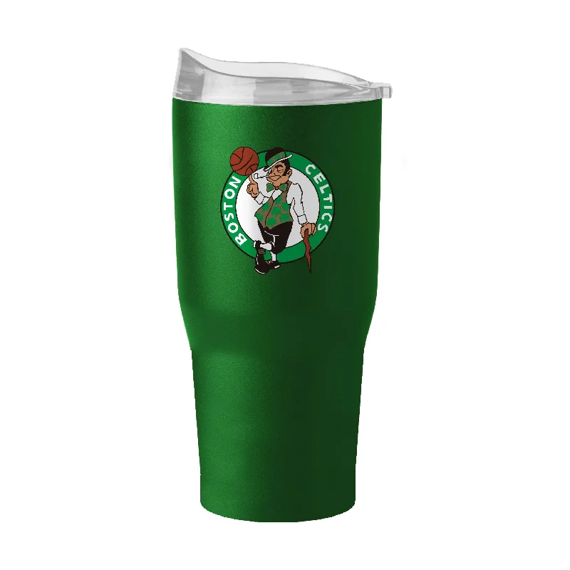 Team Mugs With Personalized Engravings-Boston Celtics 30oz Flipside Powder Coat Tumbler