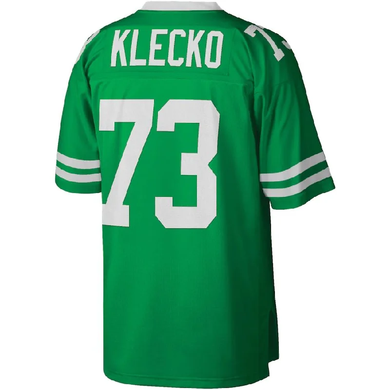 Custom Rugby Jerseys For Charity Events-NY.Jets #73 Joe Klecko Mitchell & Ness Kelly Green Legacy Replica Jersey Stitched American Football Jerseys