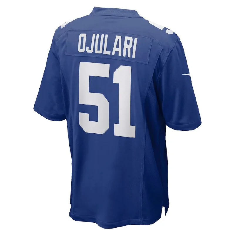 Rugby Jerseys With Unique Fabric Blends For Comfort-NY.Giants #51 Azeez Ojulari Royal Game Player Jersey Stitched American Football Jerseys