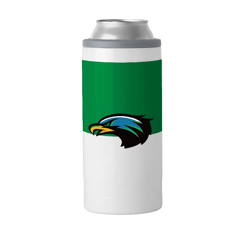 Custom Team Mugs For Sports Sponsorship-Houston-Clear Lake 12oz Colorblock Slim Can Coolie