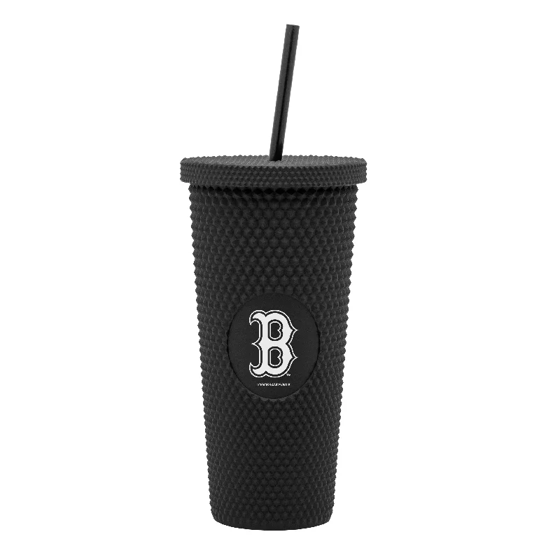 Custom Team Mugs For Team Building Events-Boston Red Sox 24oz Studded Tumbler