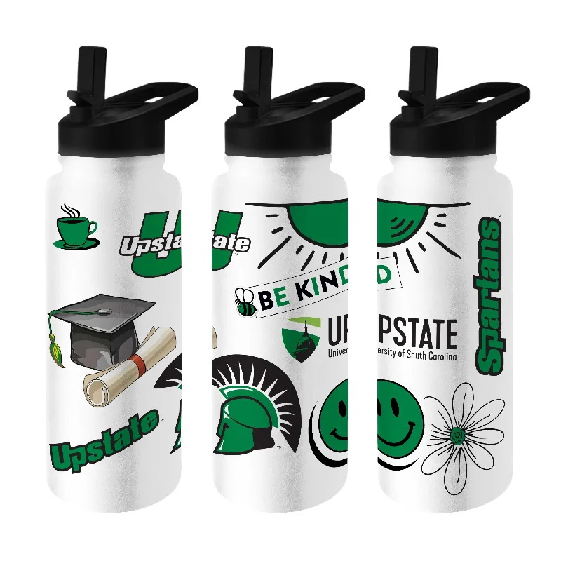 Custom Team Mugs For Schools-South Carolina Upstate 34oz Native Quencher Bottle