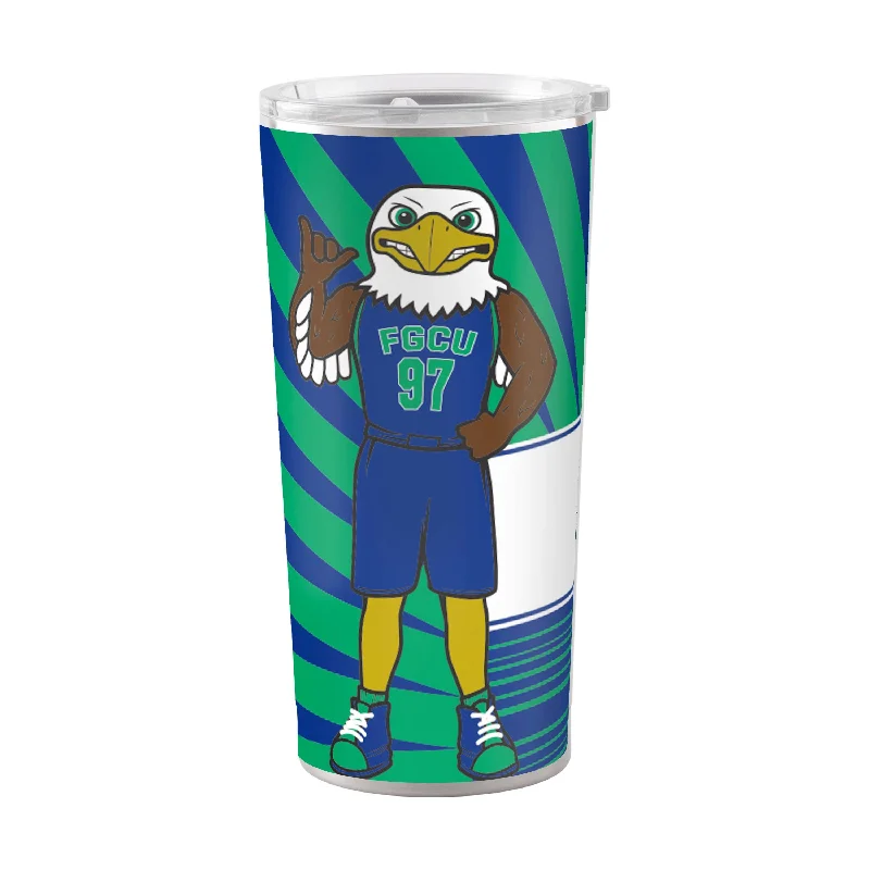 Custom Team Mugs For Team Celebrations-Florida Gulf Coast 20oz Mascot Stainless Tumbler