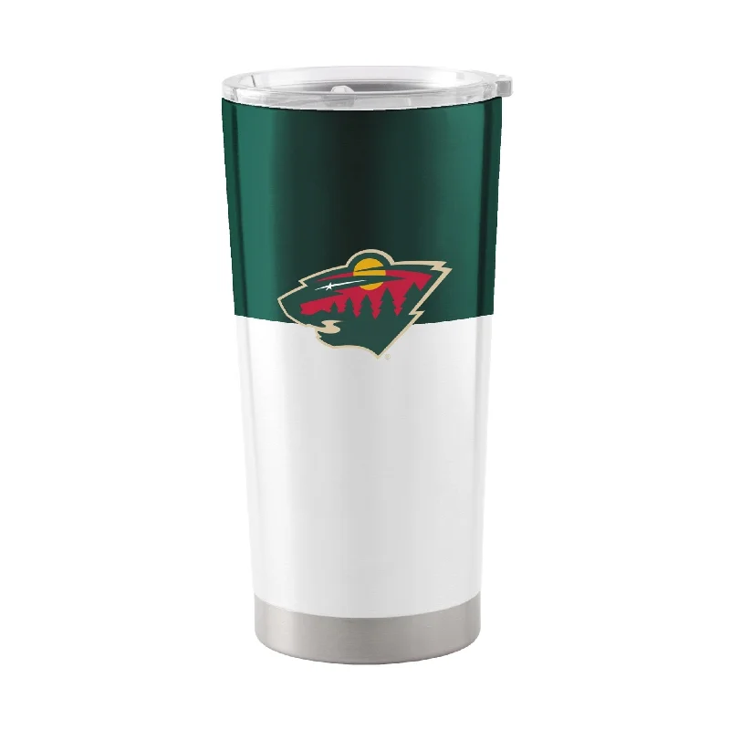 Team Mugs For Special Event Branding-Minnesota Wild 20oz Colorblock Stainless Tumbler