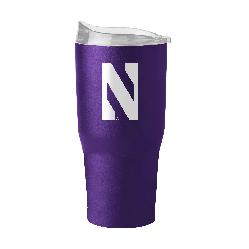 Personalized Team Mugs With Team Mascots-Northwestern 30oz Flipside Powder Coat Tumbler