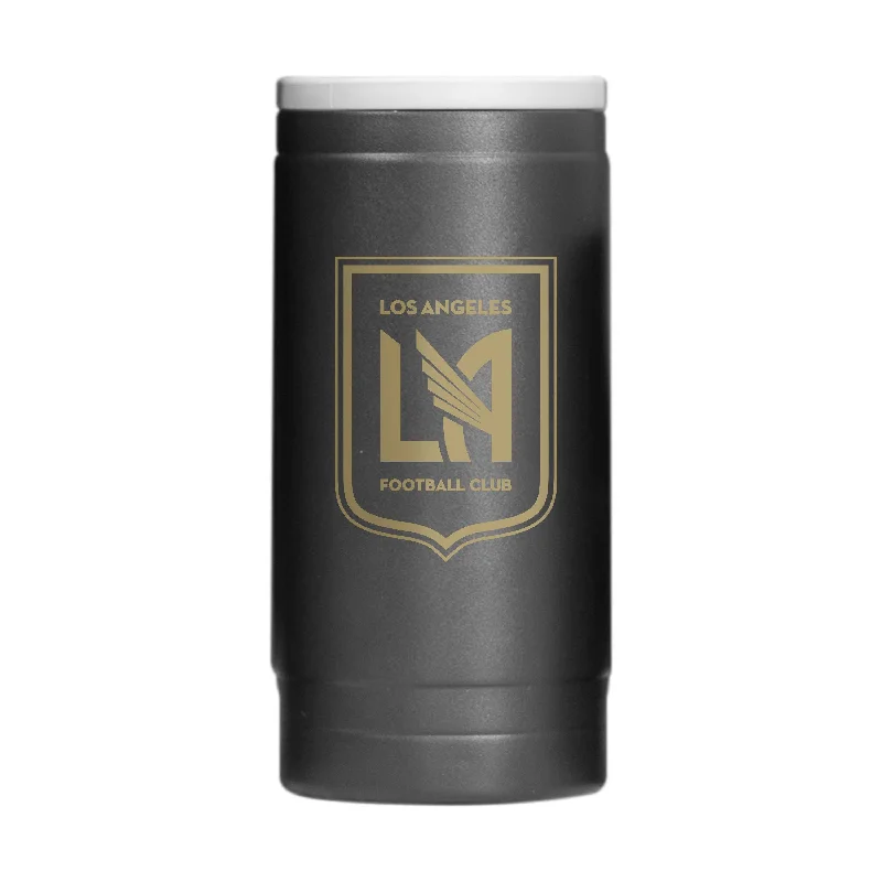 Team Mugs For Fundraising Auctions-Los Angeles FC 12oz Flipside Powder Coat Slim Can Coolie