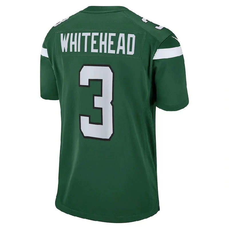 Custom Rugby Jerseys For Professional Teams-NY.Jets #3 Jordan Whitehead Gotham Green Game Player Jersey Stitched American Football Jerseys