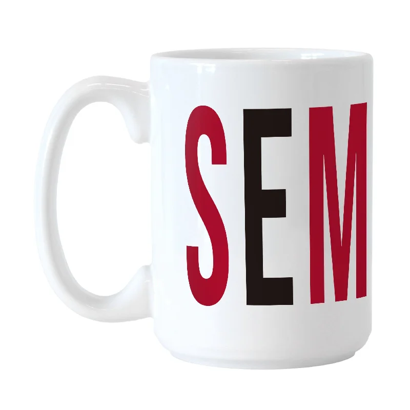 Team Mugs For Corporate Promotions-Southeast Missouri 15oz Overtime Sublimated Mug