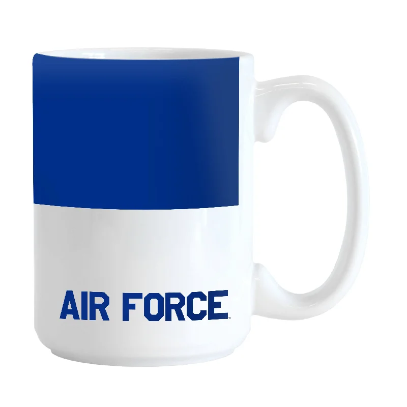 Custom Team Mugs For Event Commemorations-Air Force Academy 15oz Colorblock Sublimated Mug