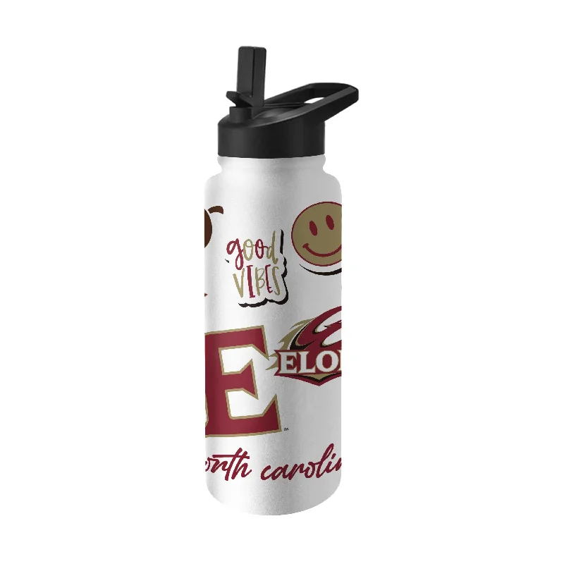 Team Mugs With Custom Text for Special Events-Elon 34oz Native Quencher Bottle