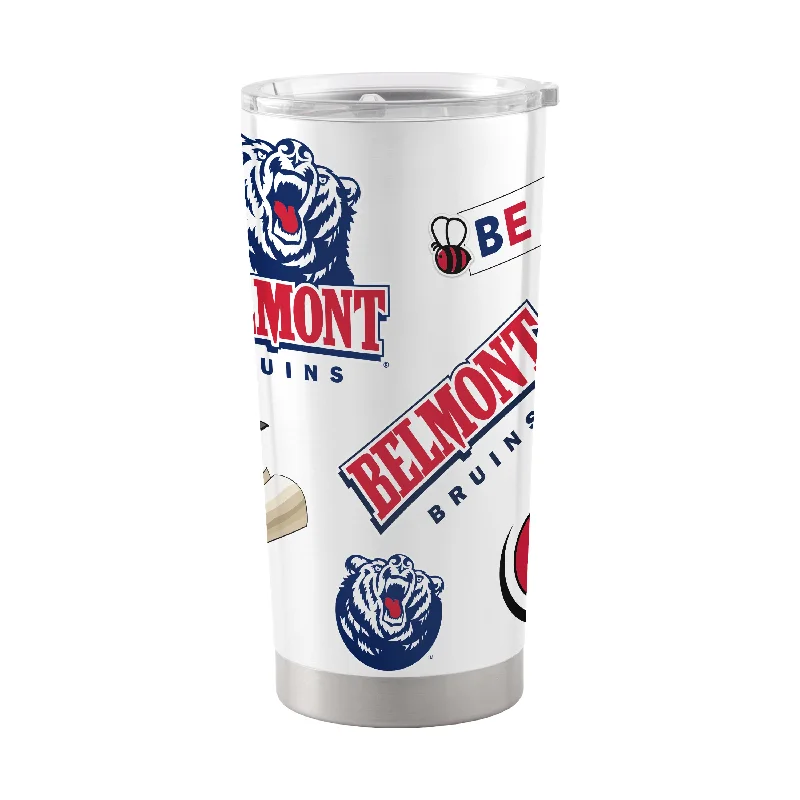 Personalized Team Mugs For Large Events-Belmont University 20oz Native Stainless Tumbler